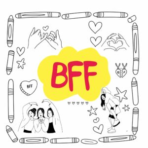 Desenhos para colorir kawaii BFF