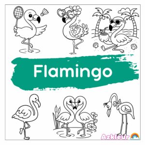 Flamingo Para Colorir