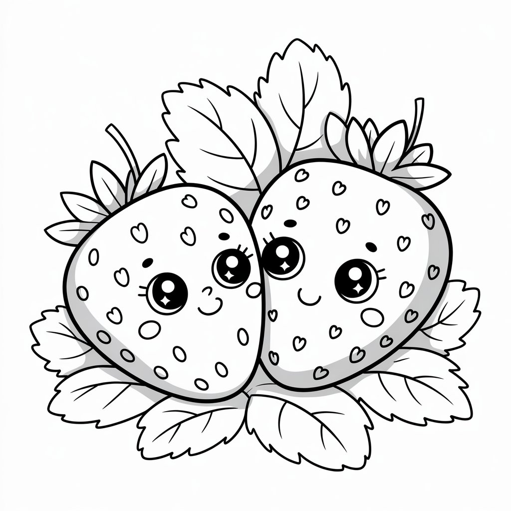 desenhos para colorir frutas