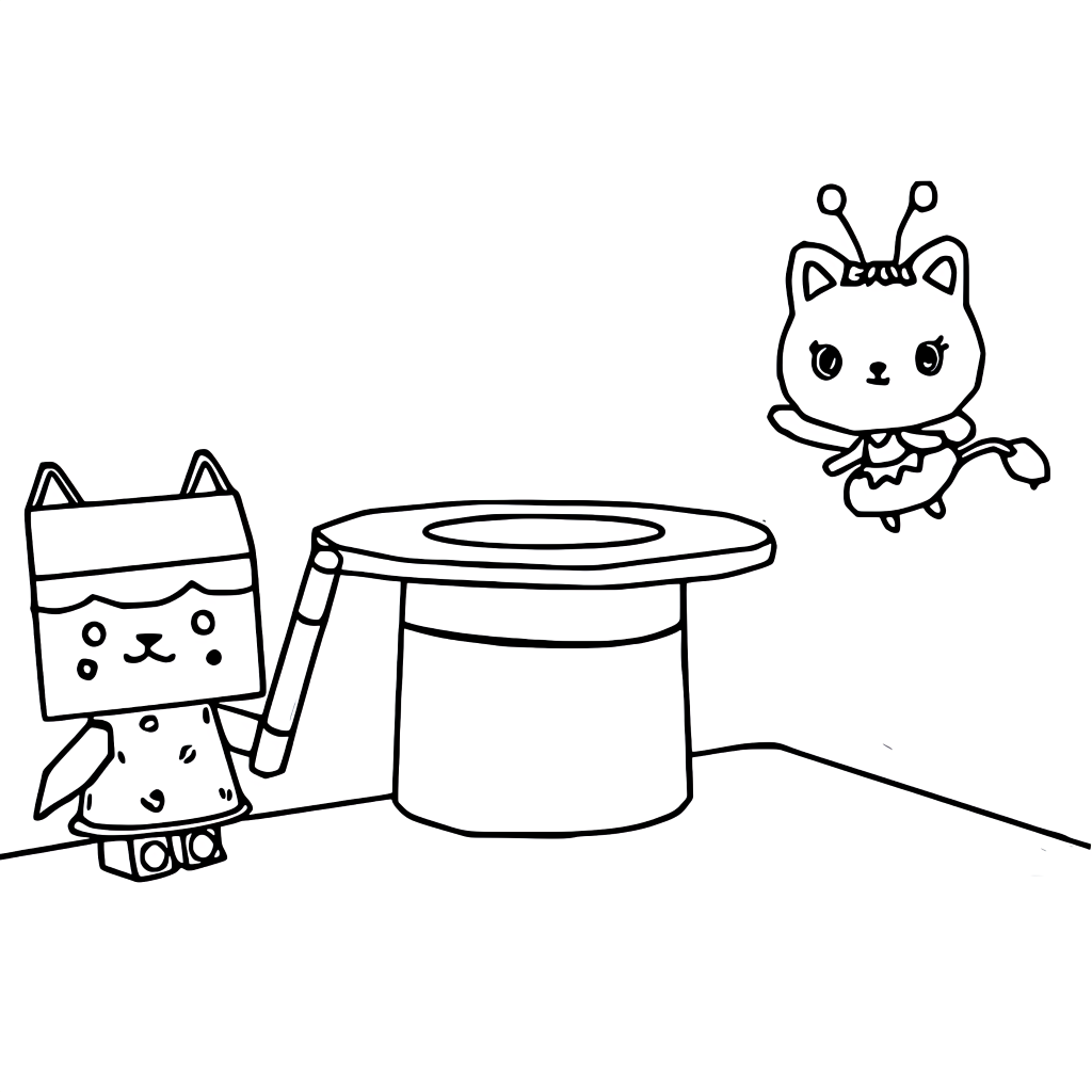 casa da gabby para colorir