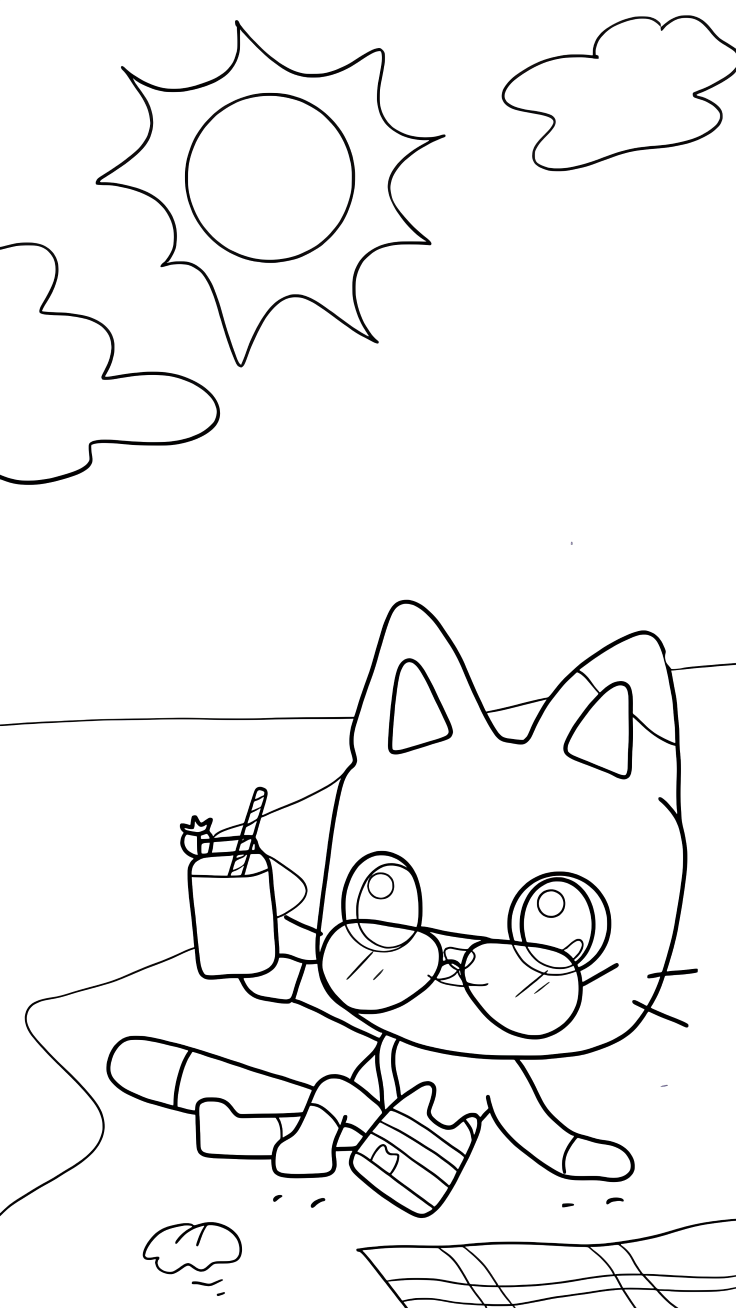 desenho casa mágica da gabby para colorir