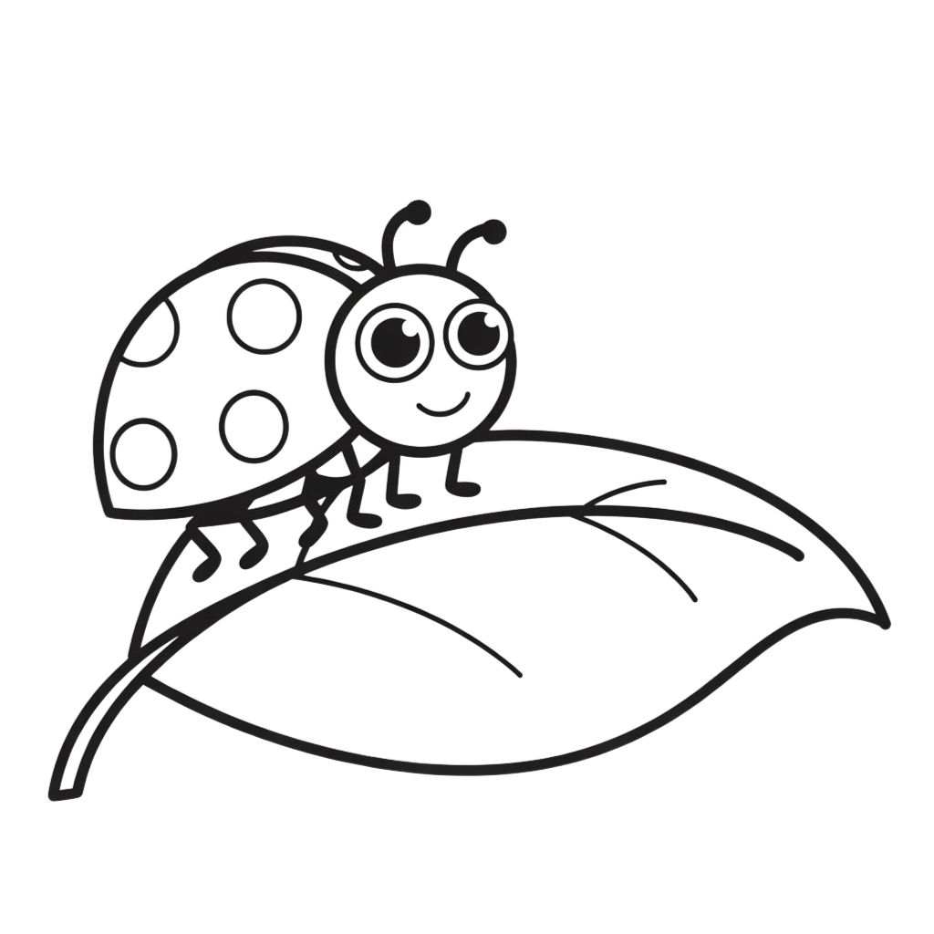 desenho de joaninhas para colorir