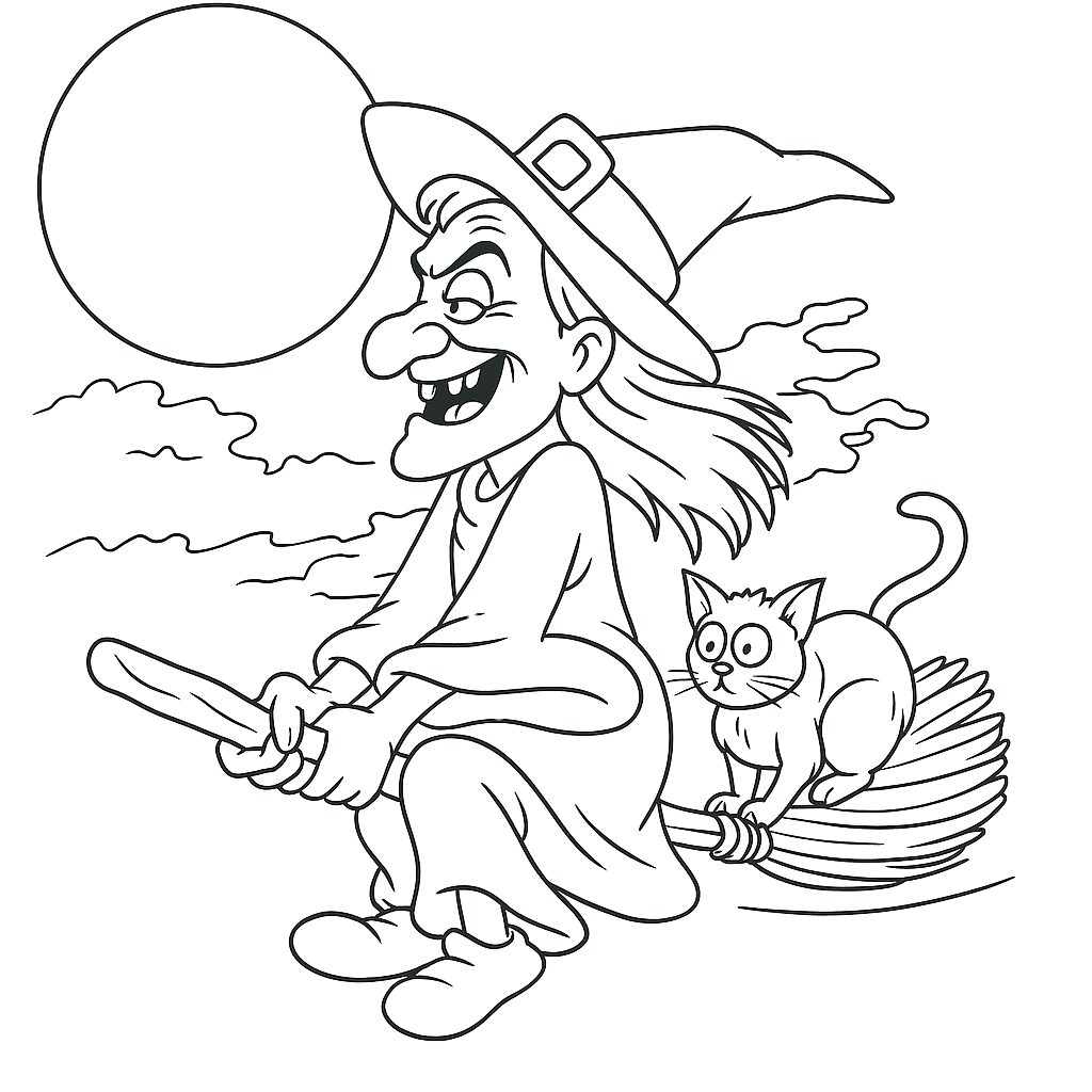 desenhos para colorir do dia das bruxas