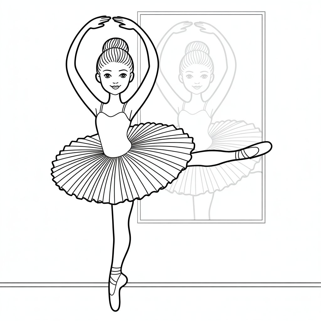 desenhos para colorir barbie bailarina