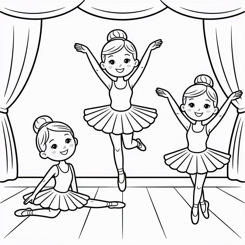 desenhos para colorir bailarina