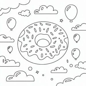 coloring donuts