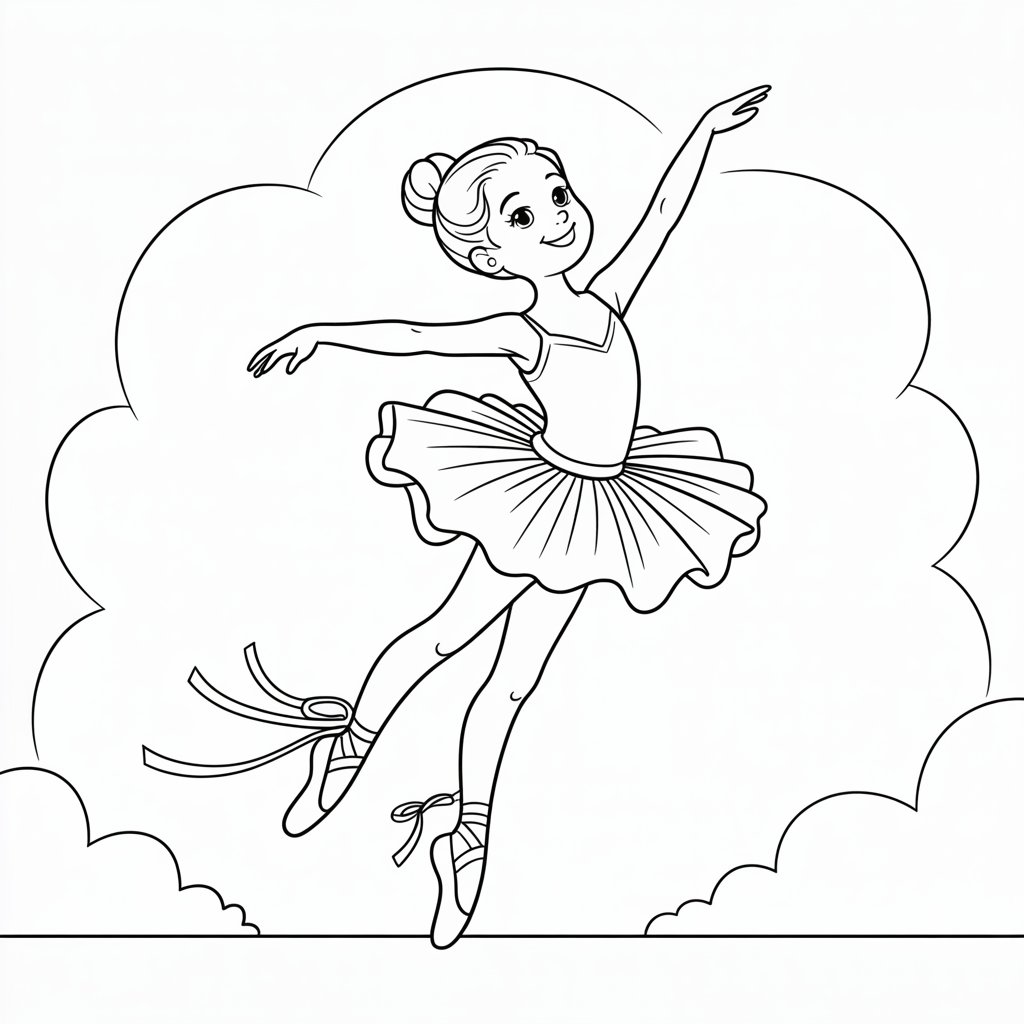 desenhos bailarinas para colorir