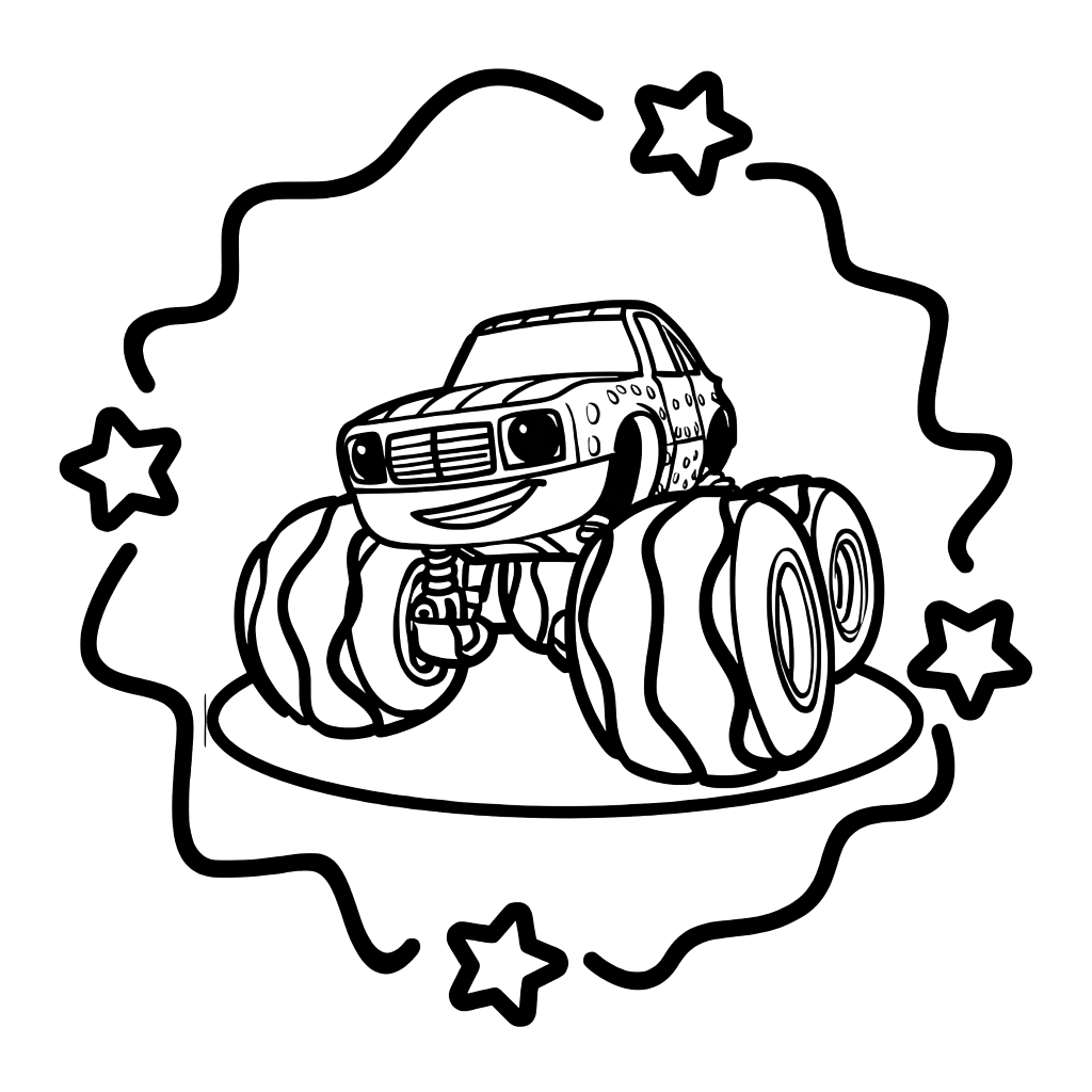 desenho do blaze para colorir