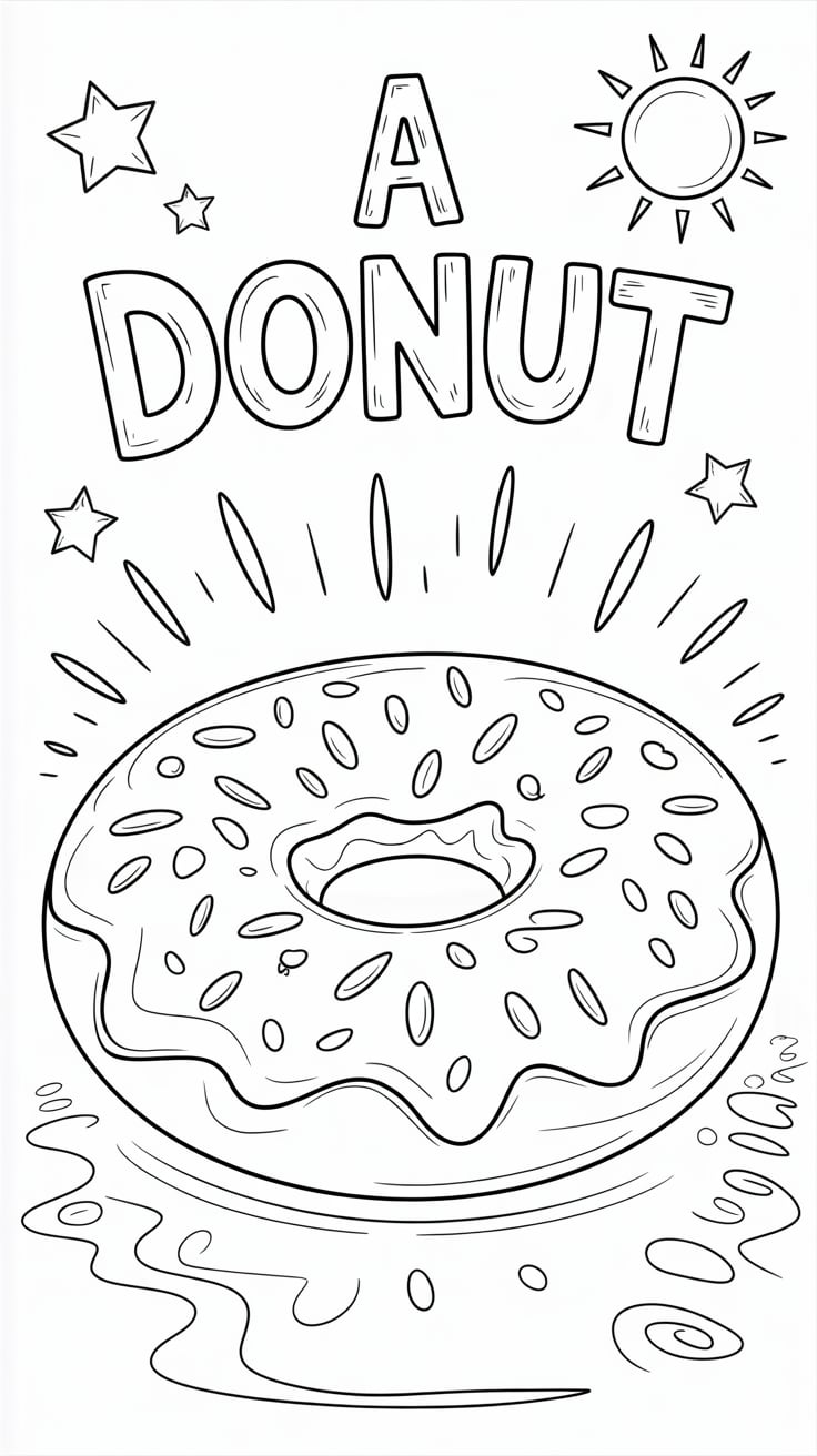 donut coloring