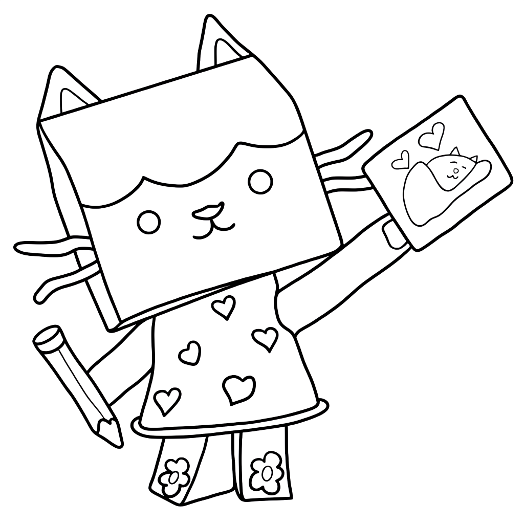 carlita gabby para colorir