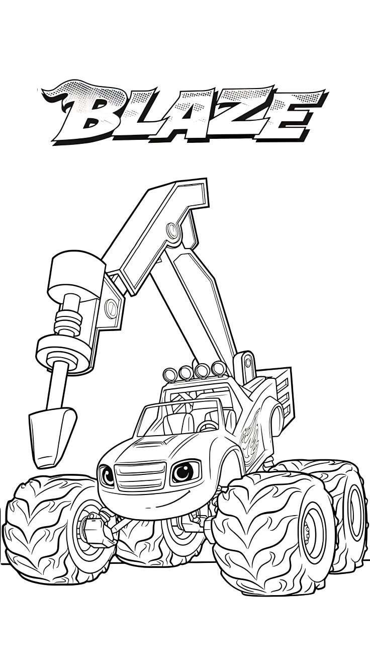 esmagador blaze para colorir