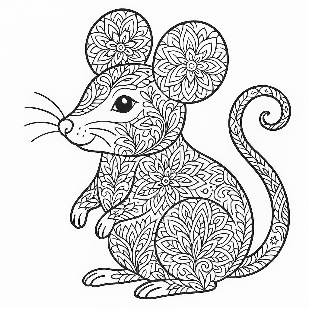 desenhos de rato para colorir