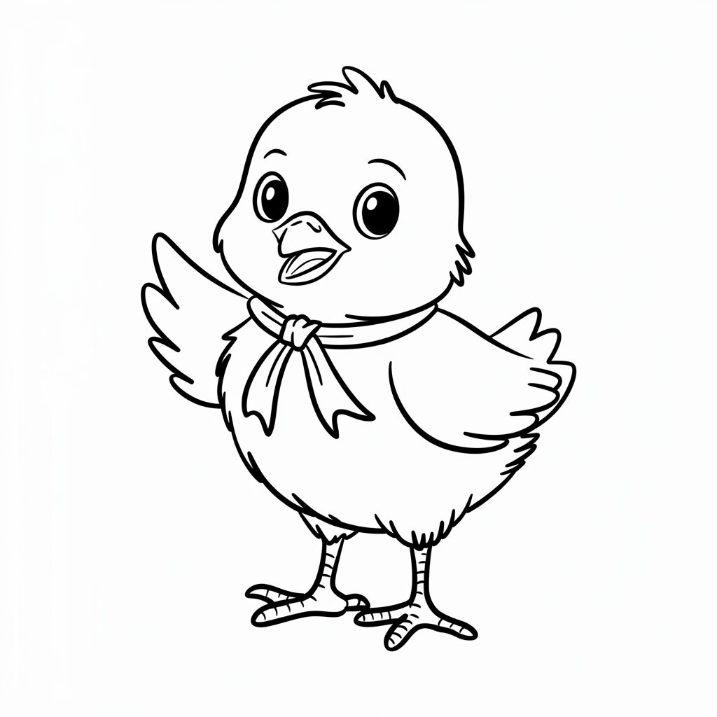 pintinho para colorir e imprimir