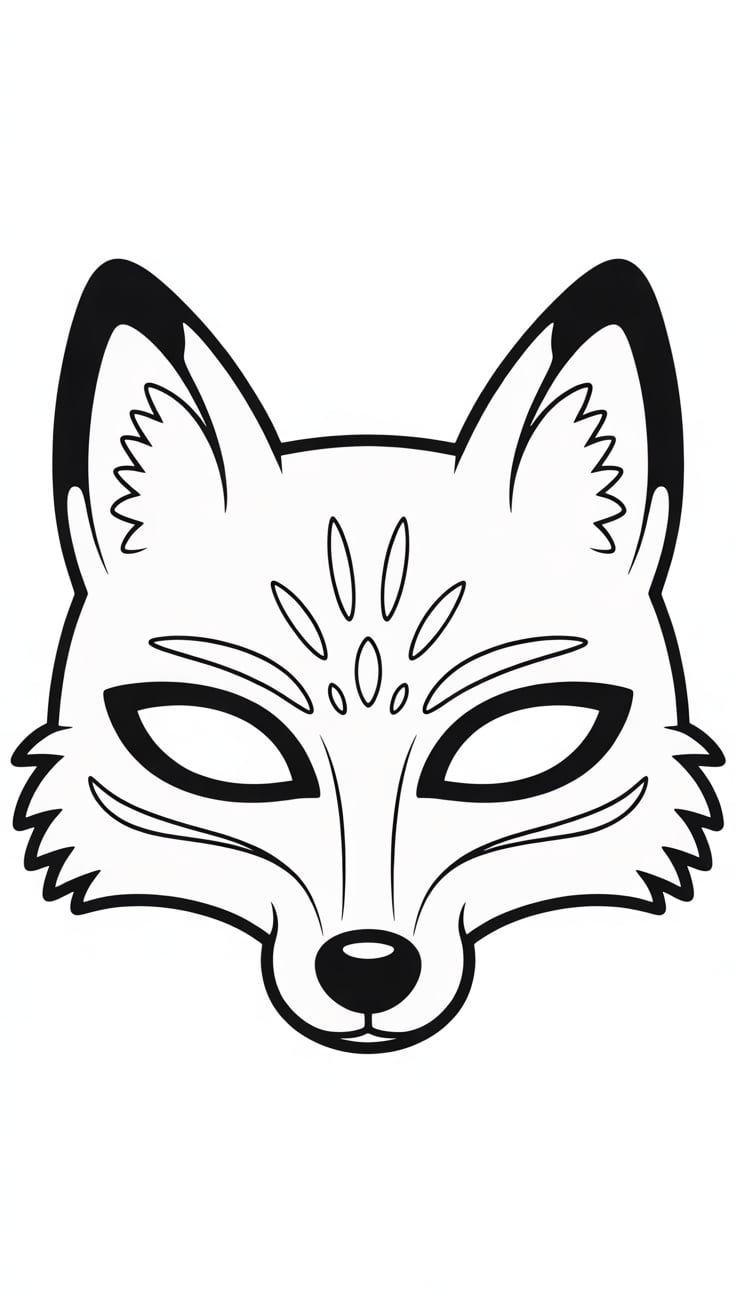 máscara para colorir