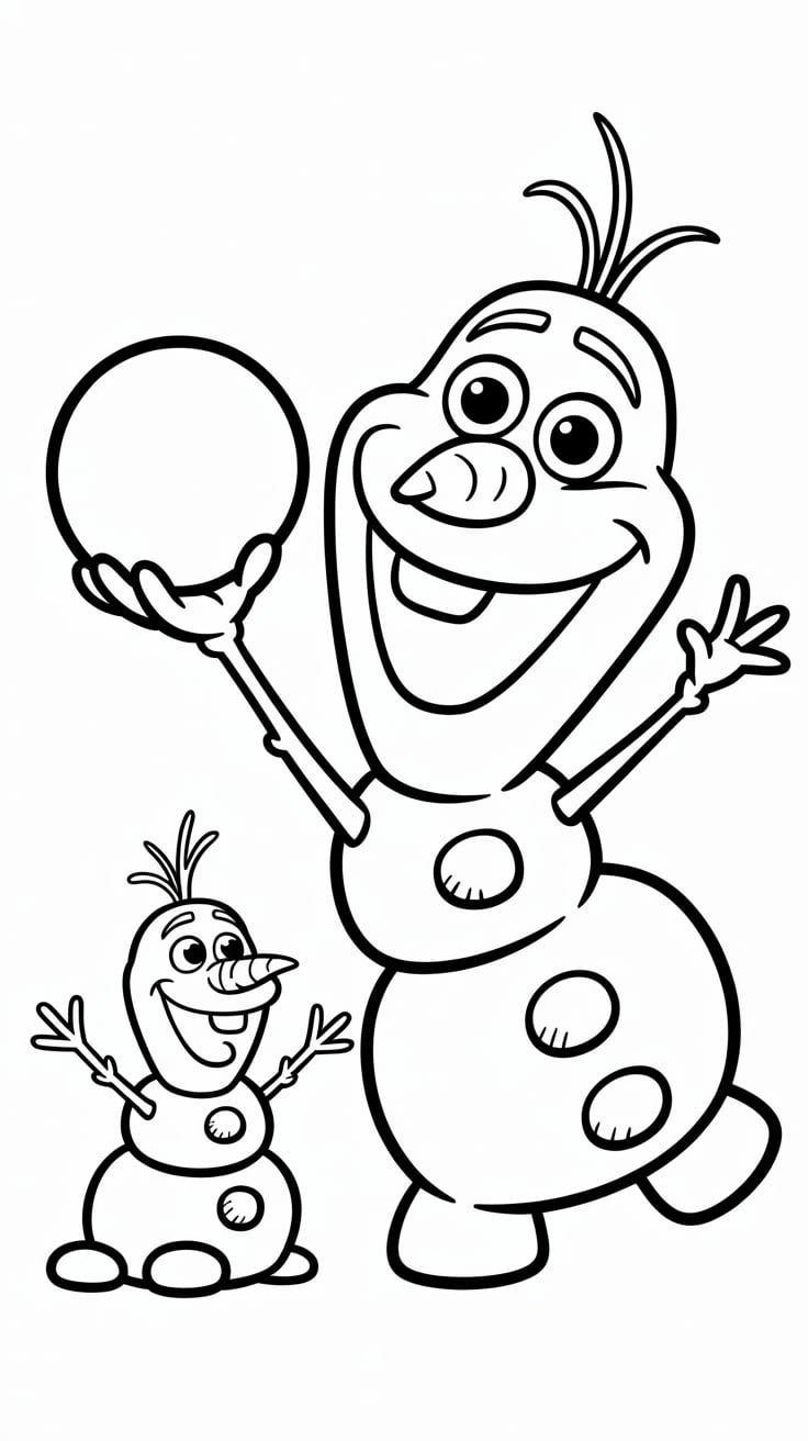 desenhos para colorir do olaf