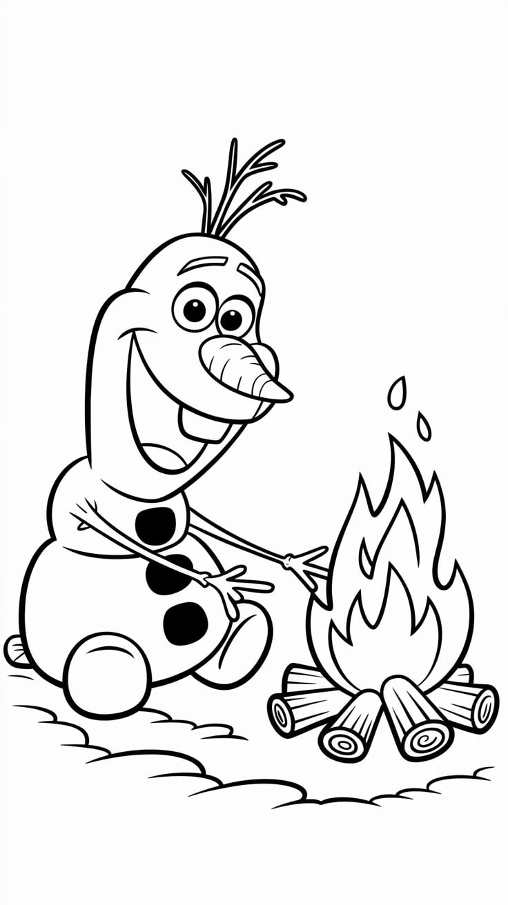 desenhos para colorir olaf frozen
