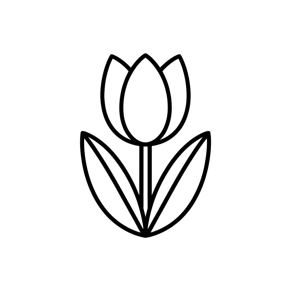 Tulipa Desenho fácil
