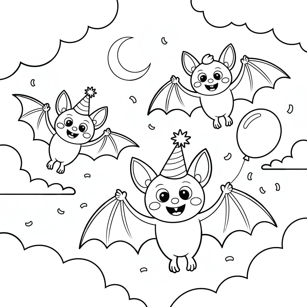 desenho de morcego para colorir e imprimir