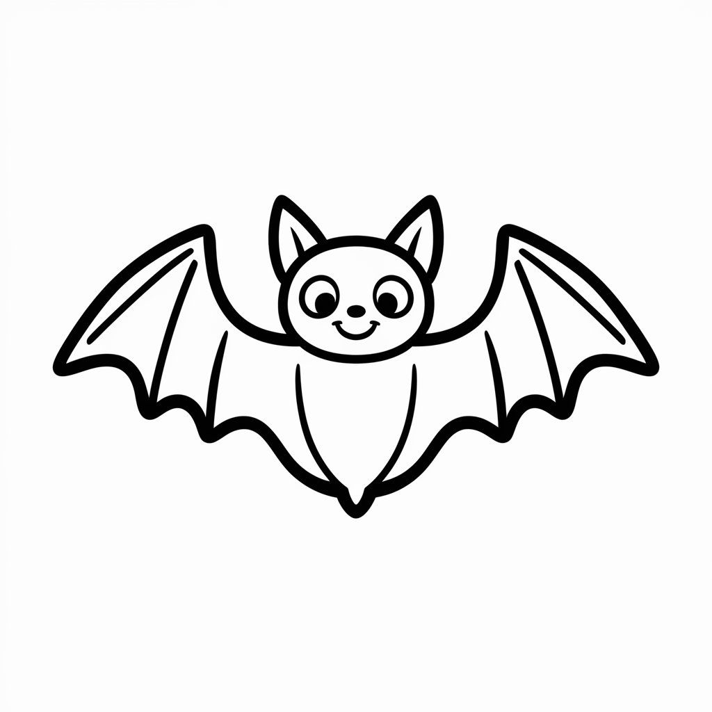 imagem de morcego para colorir