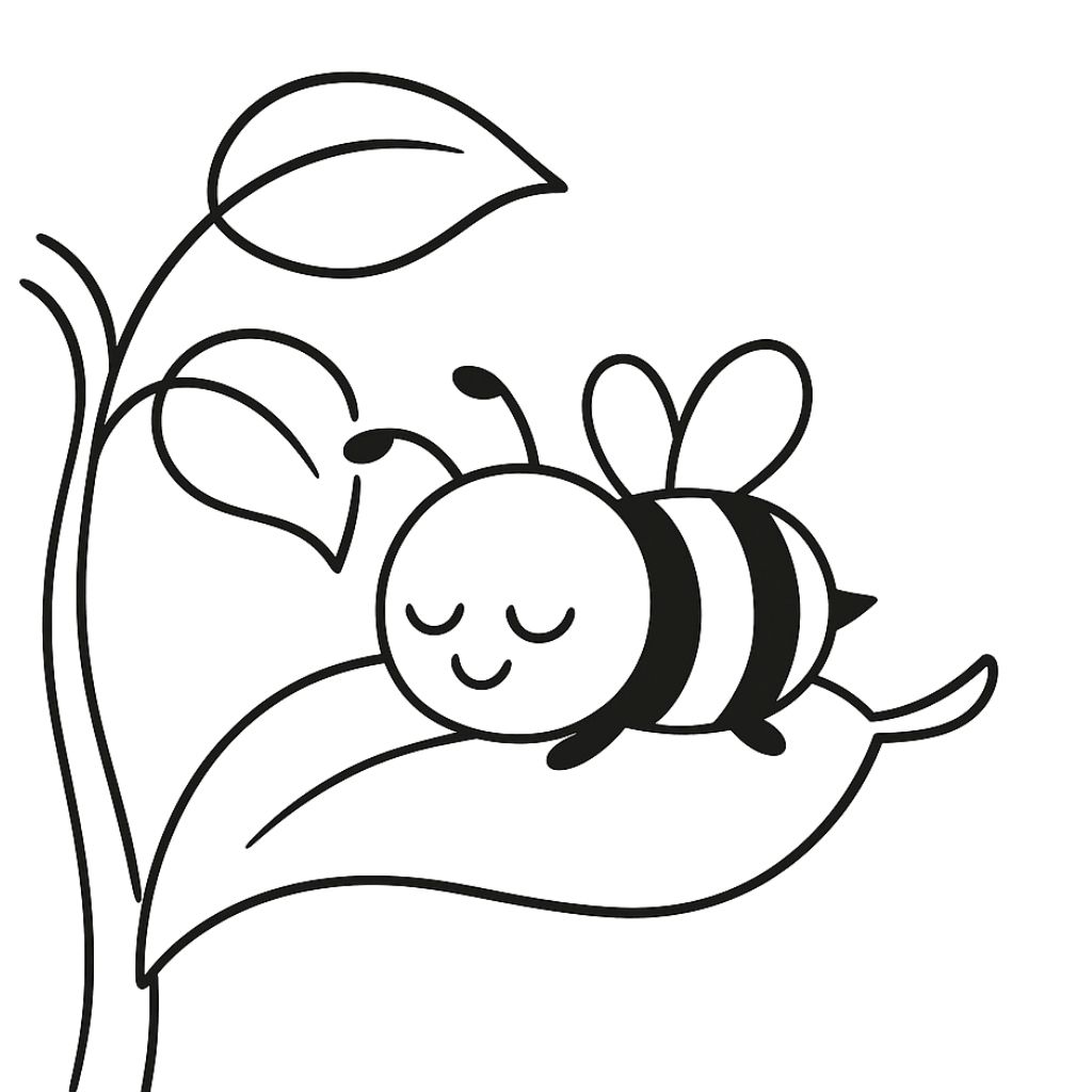 desenhos abelha para colorir