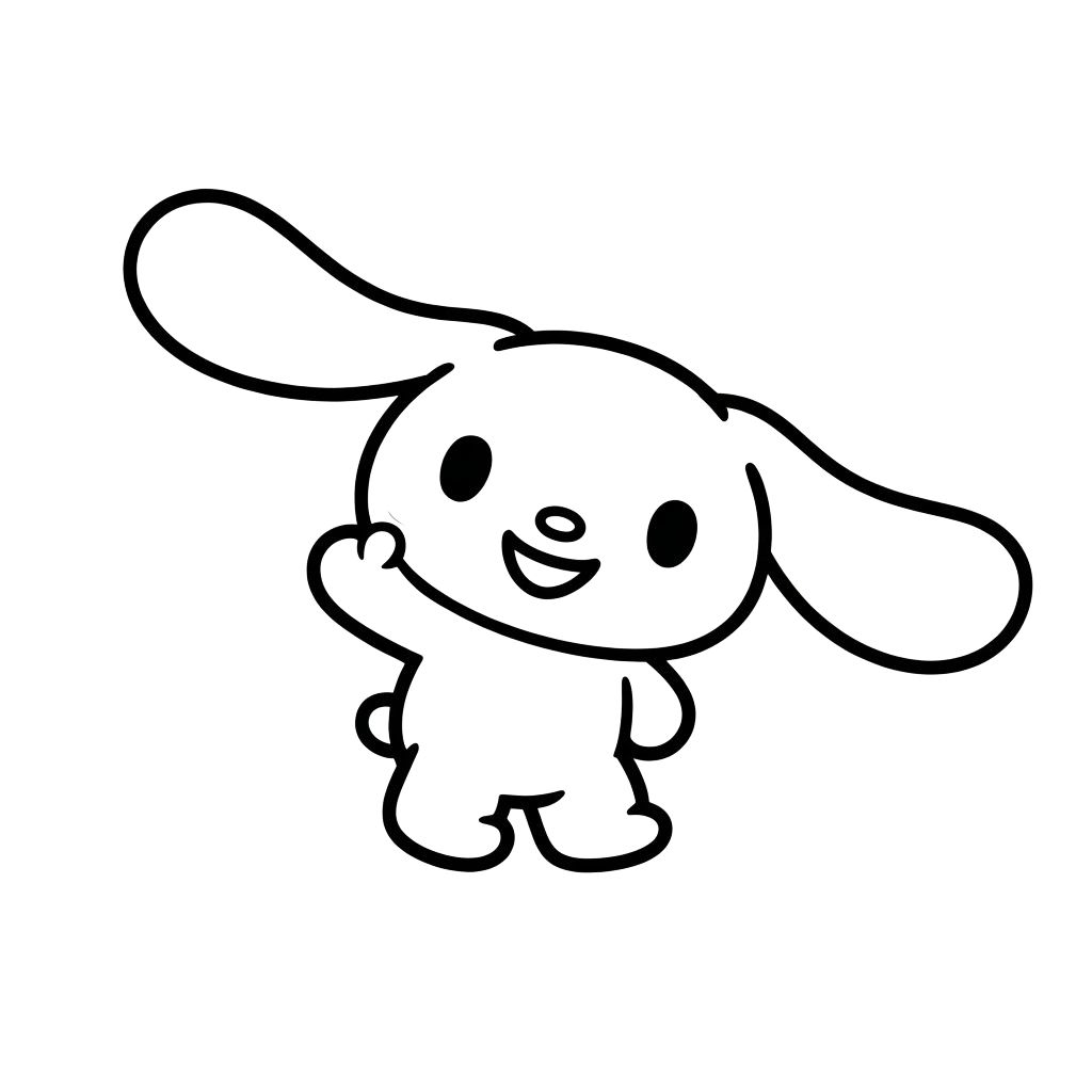 desenho cinnamoroll para colorir