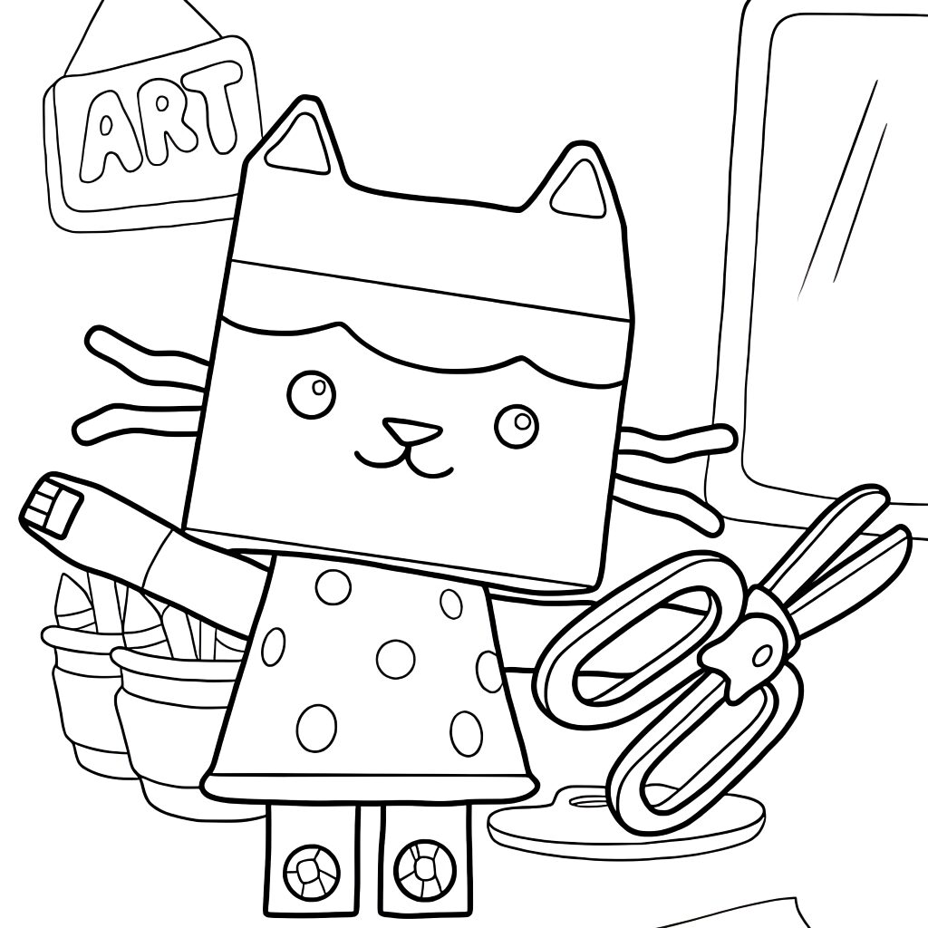 desenho da casa magica da gabby para colorir