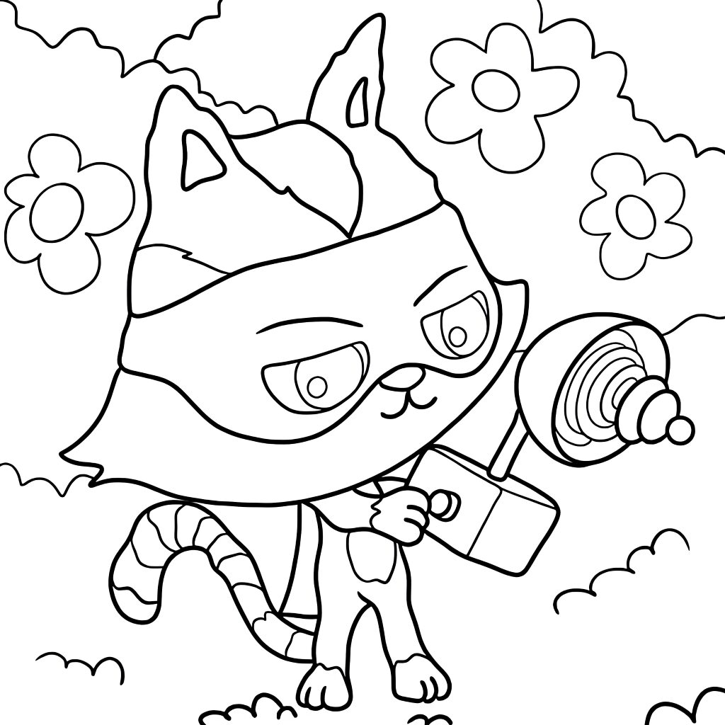 gabby's dollhouse para colorir