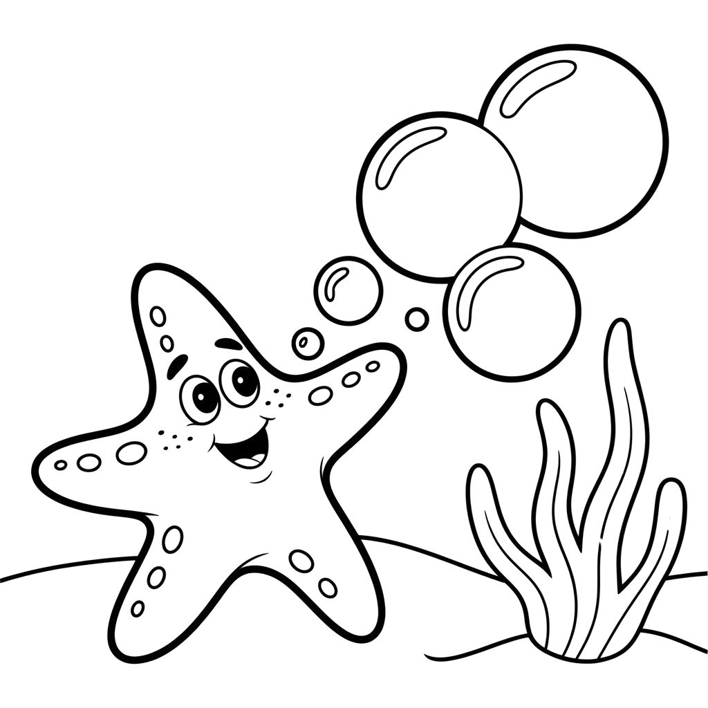 estrelas do mar para colorir