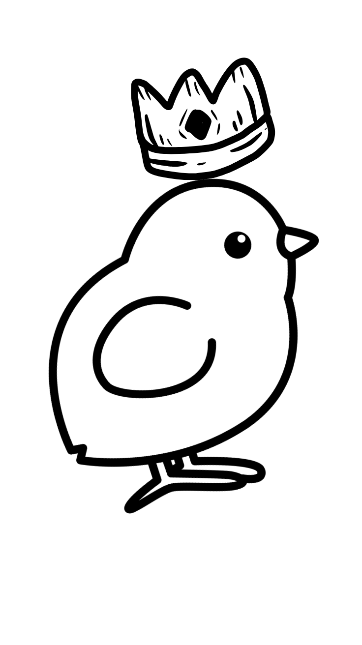 pintinho amarelinho para colorir e imprimir