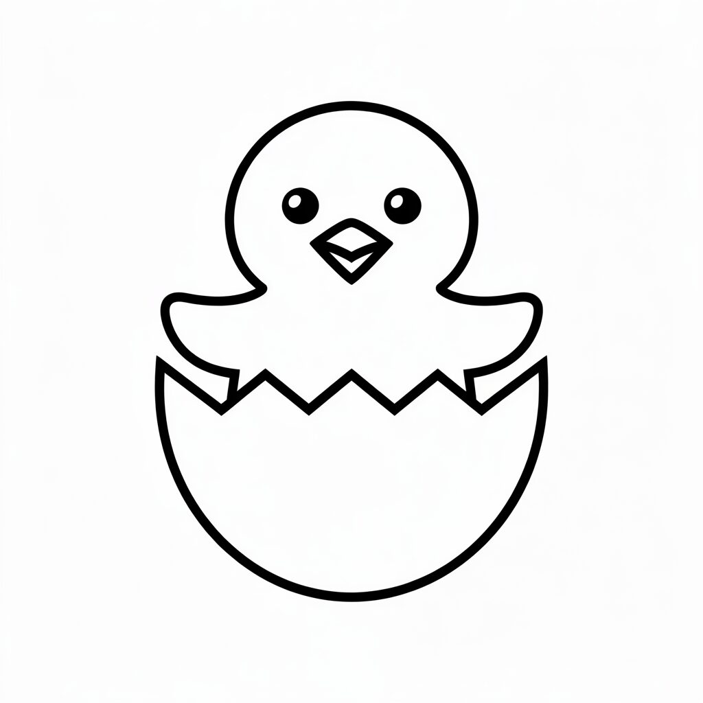 desenho de pintinho para colorir