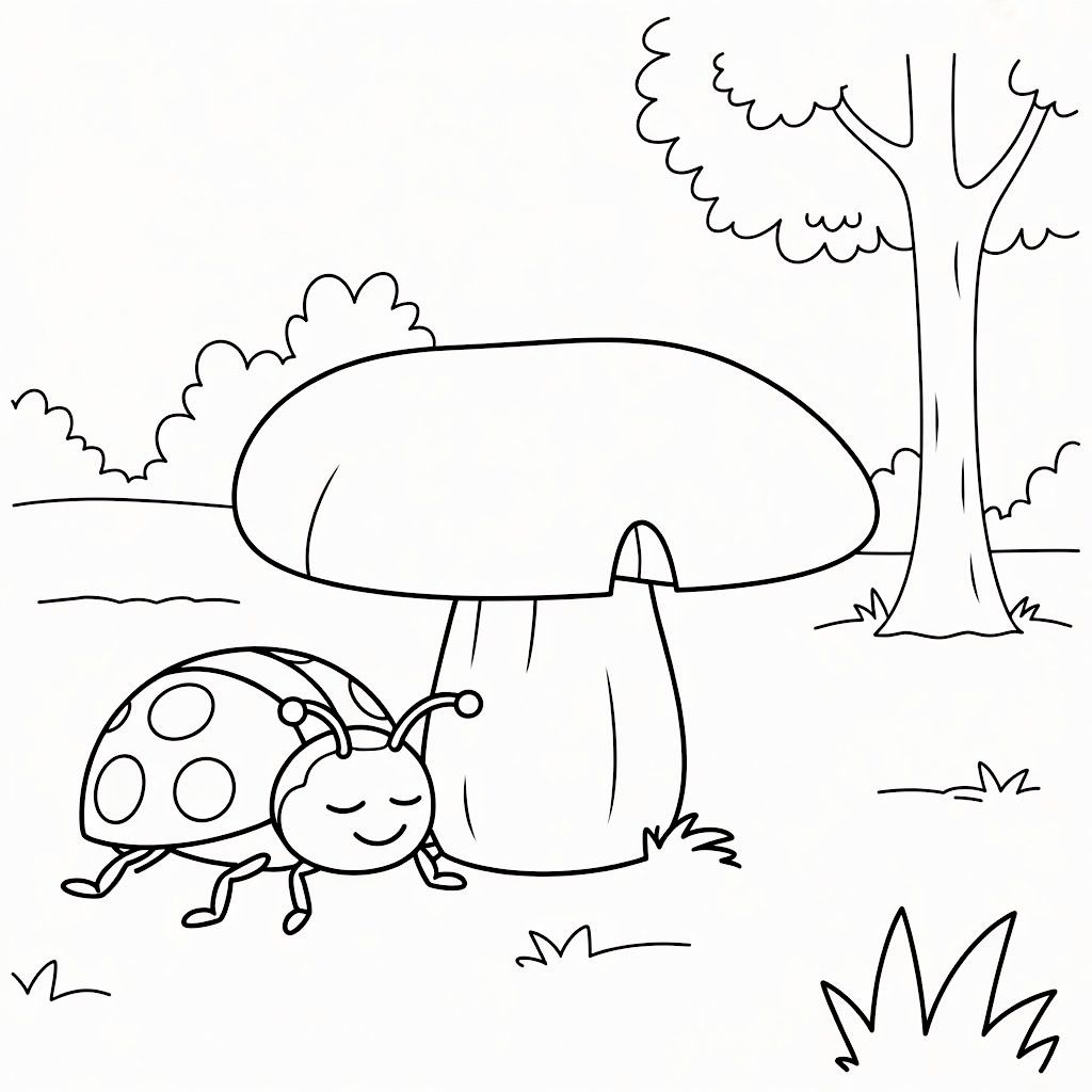 joaninhas para colorir