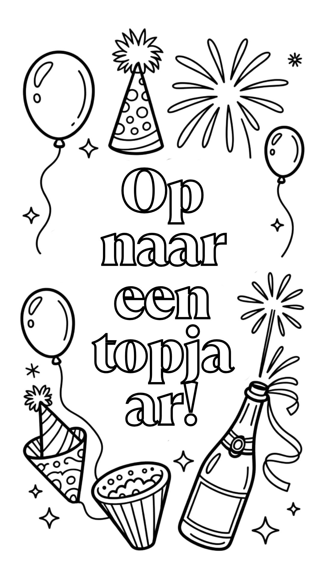 desenhos de ano novo para colorir