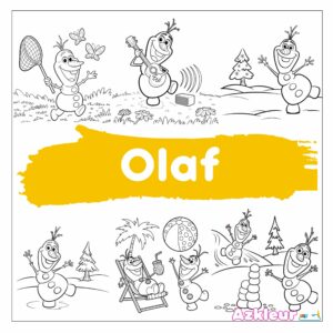 Olaf para colorir