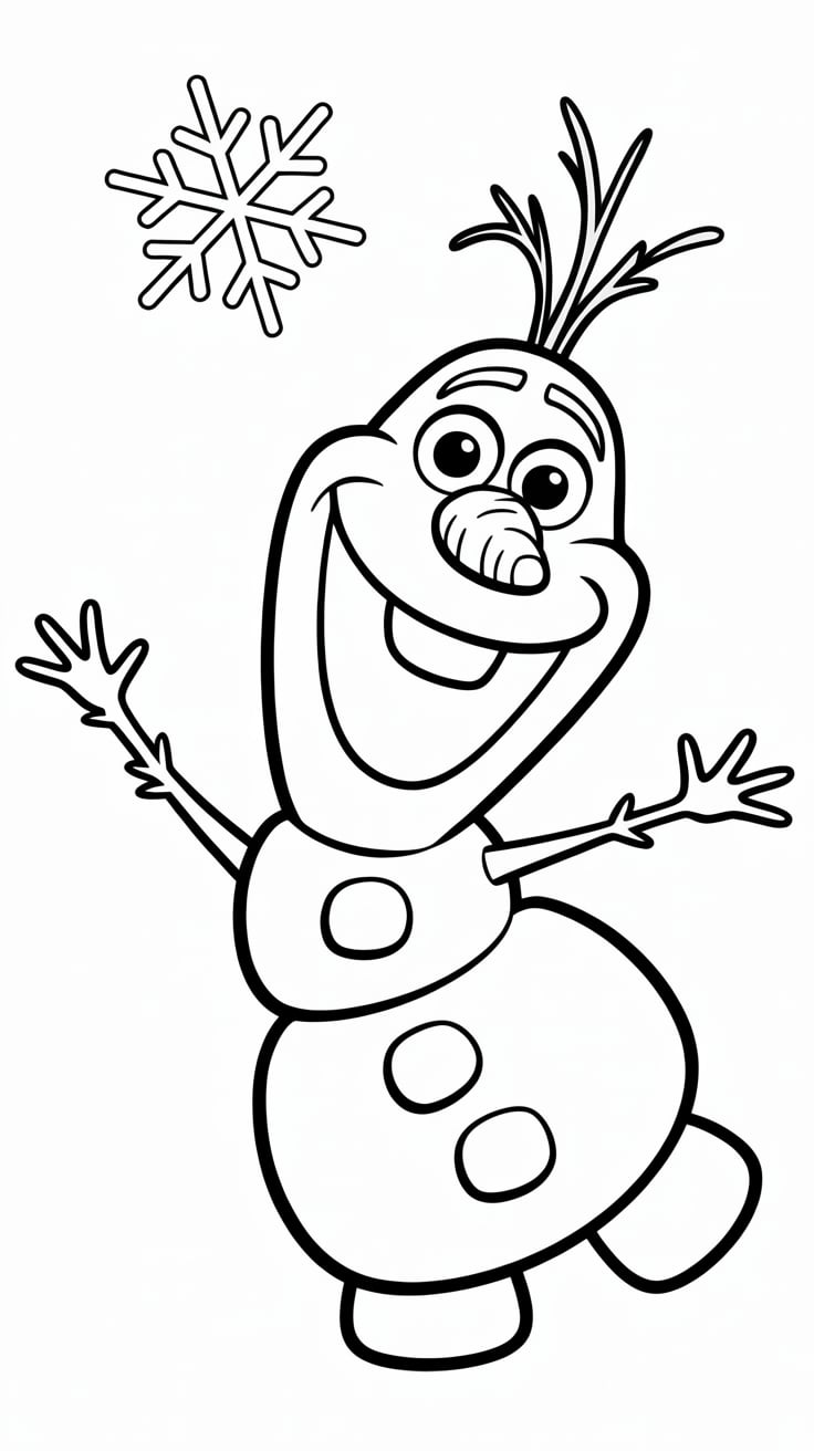 olaf para colorir