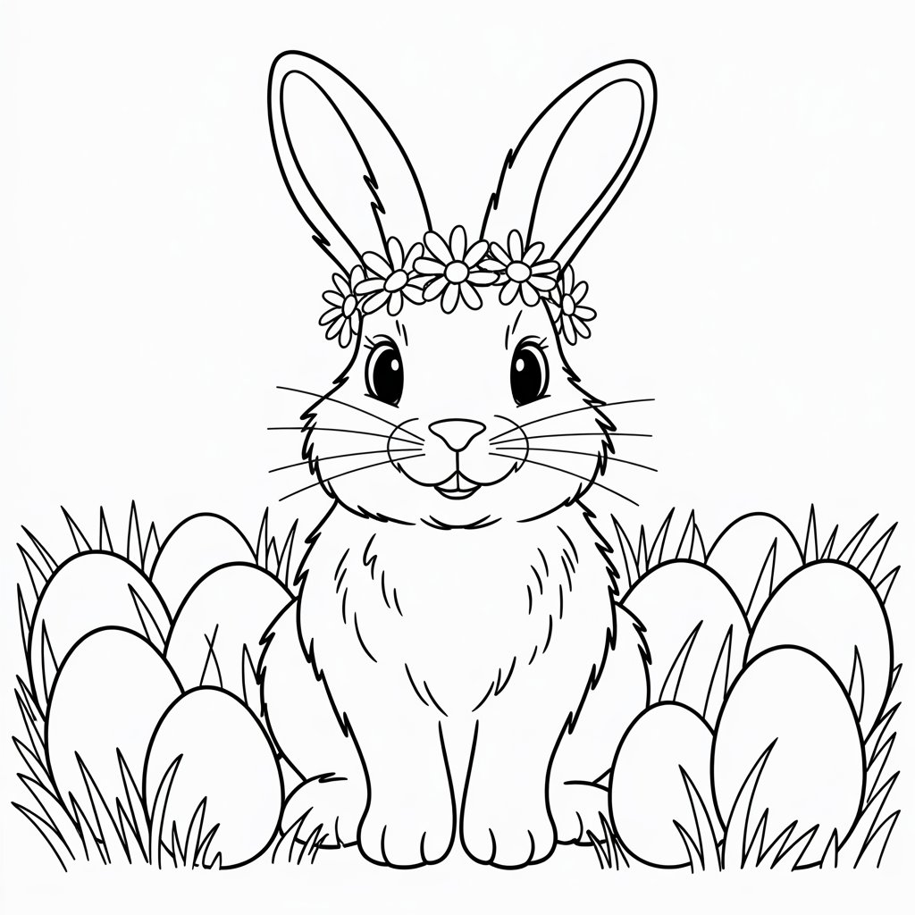 desenhos para colorir do coelhinho da páscoa