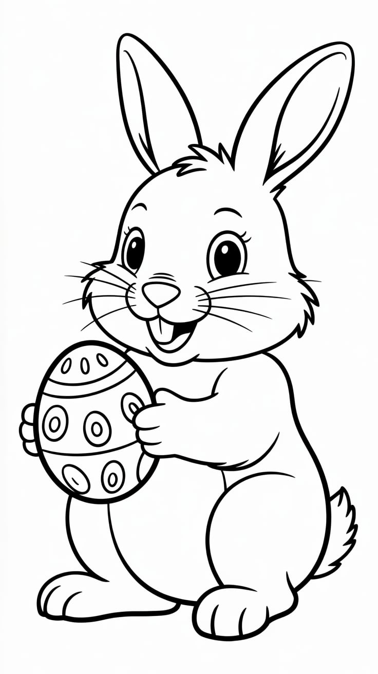 coelhinha da páscoa colorir png