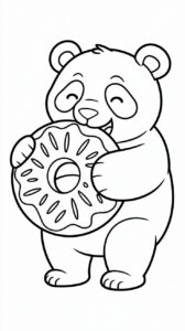 desenho de donuts para colorir