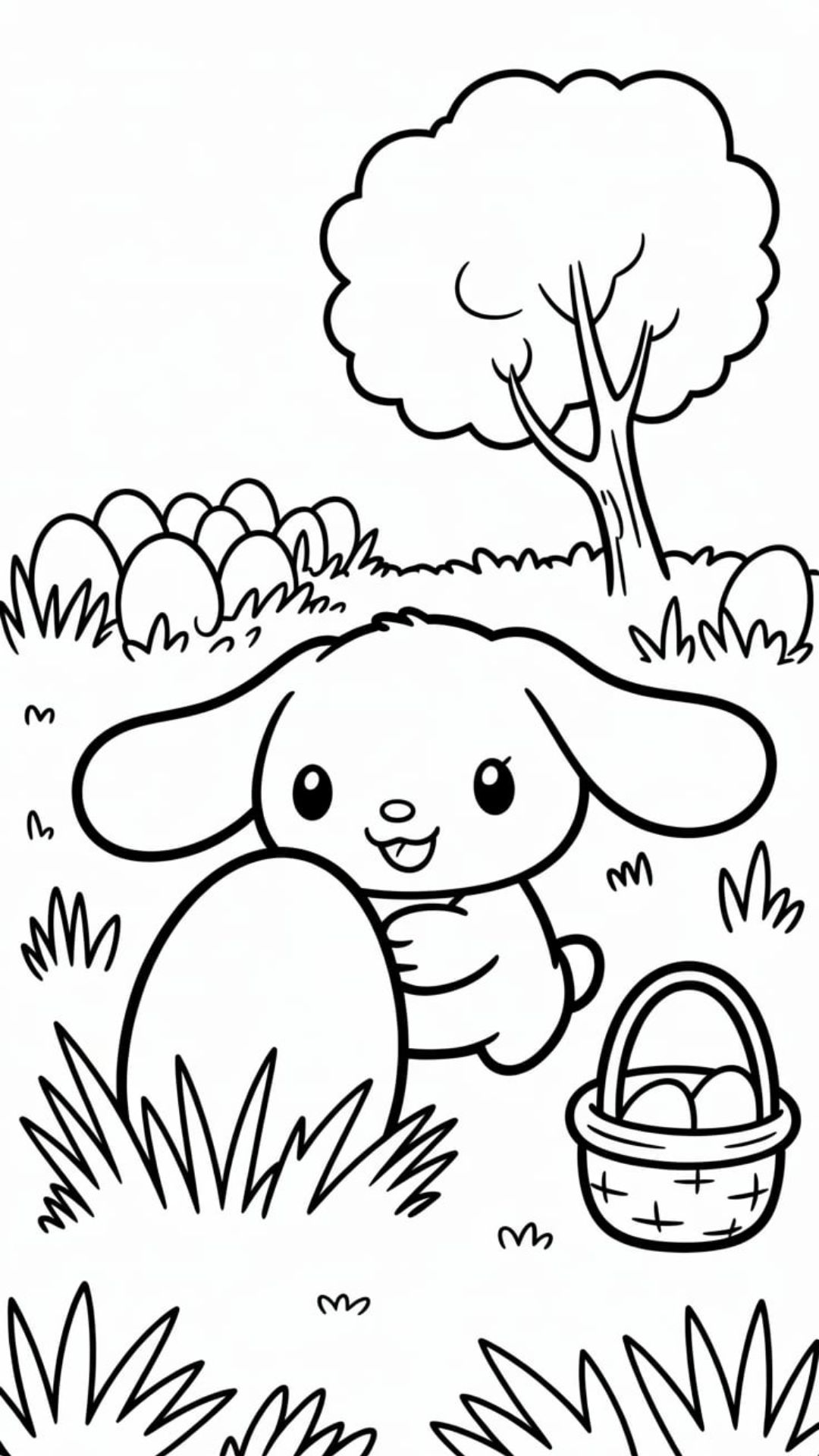 Desenhe o Cinnamoroll Feliz para colorir
