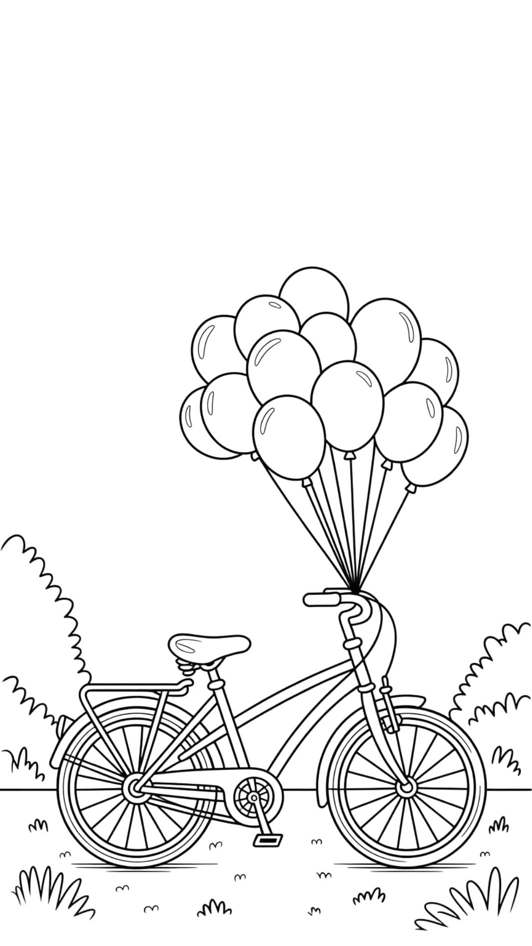 desenhos para colorir bicicleta