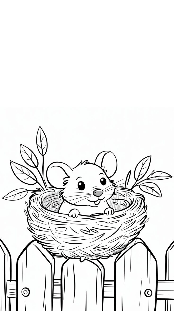 rat coloring sheet