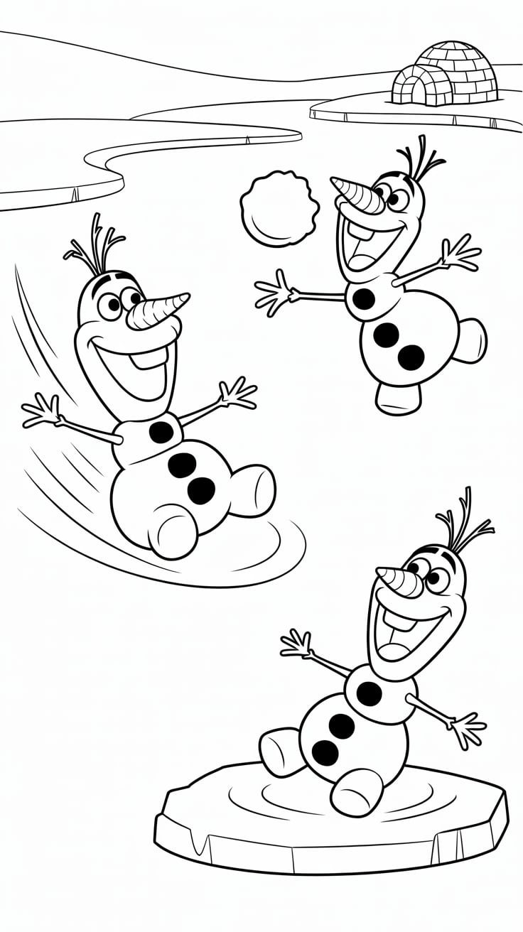 desenho para colorir olaf frozen