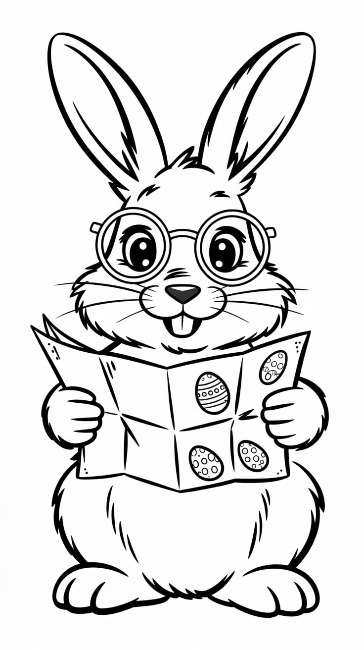 atividade coelhinho da páscoa para colorir