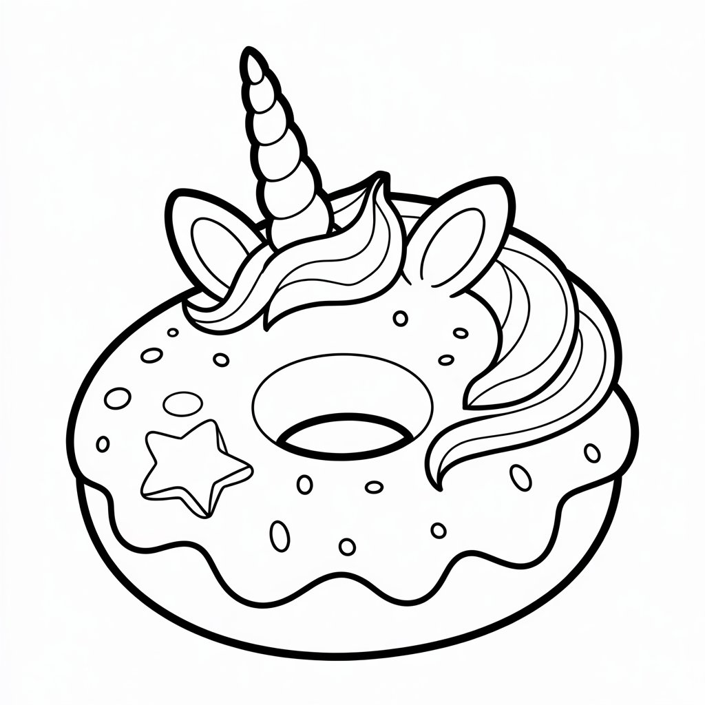 donuts para colorir e imprimir