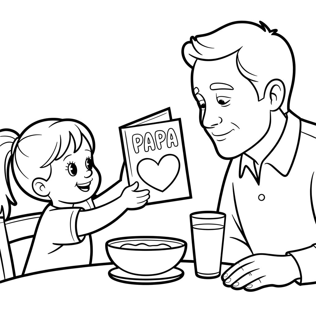 desenho para colorir para dia dos pais