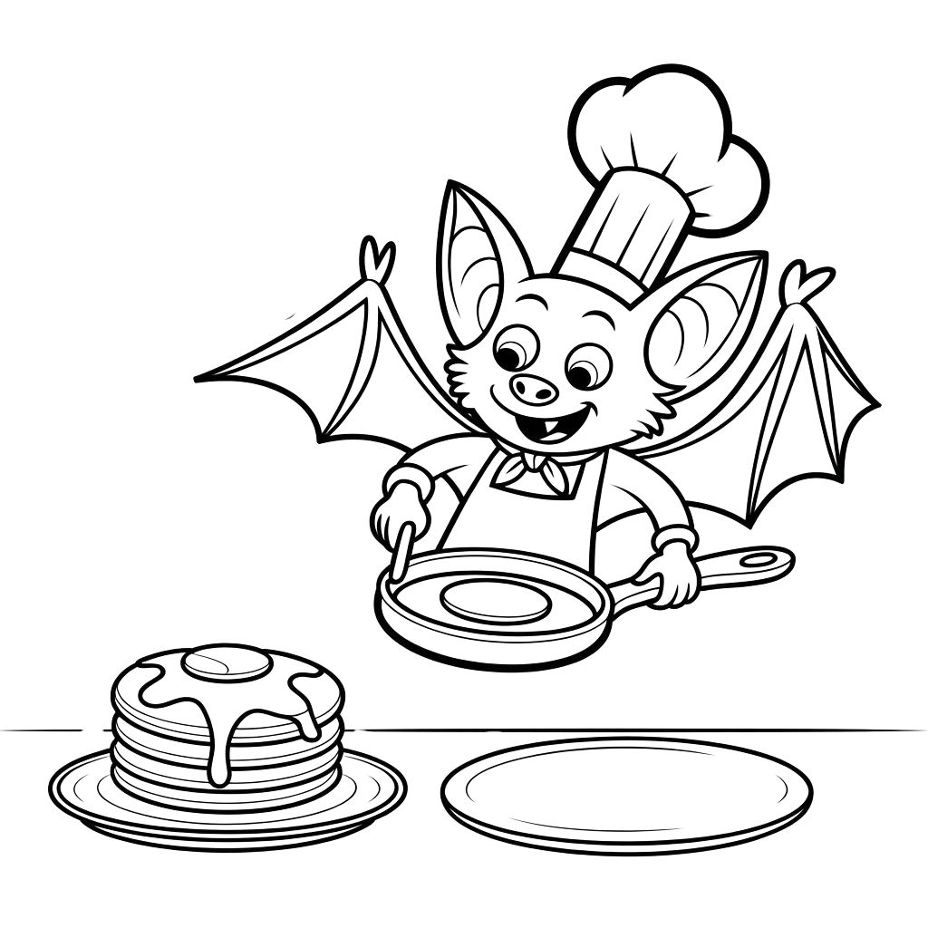 desenho para colorir de morcego