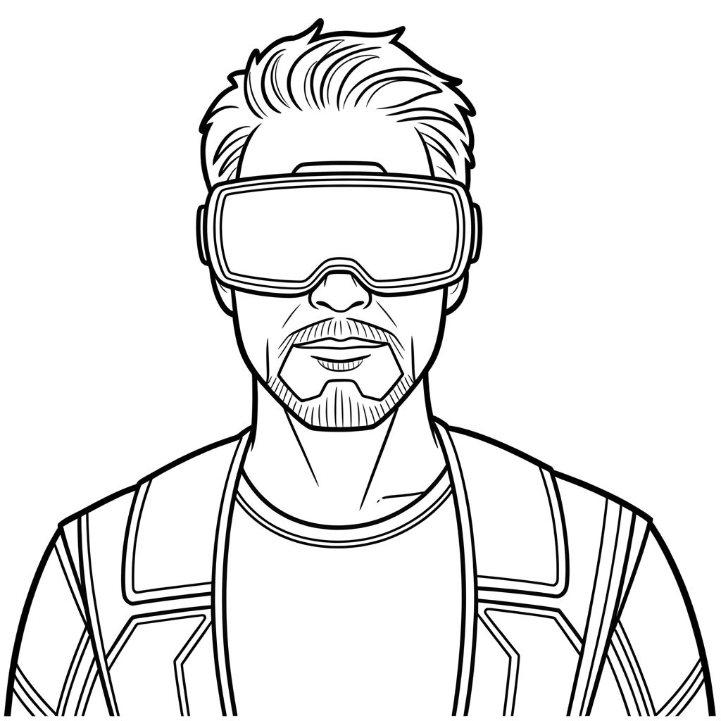 desenhos para colorir homem de ferro