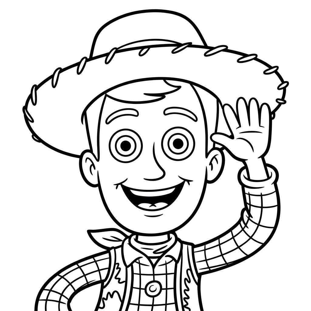 woody do toy story para colorir