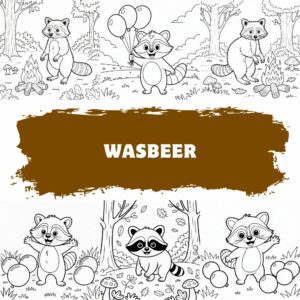 Guaxinim para colorir