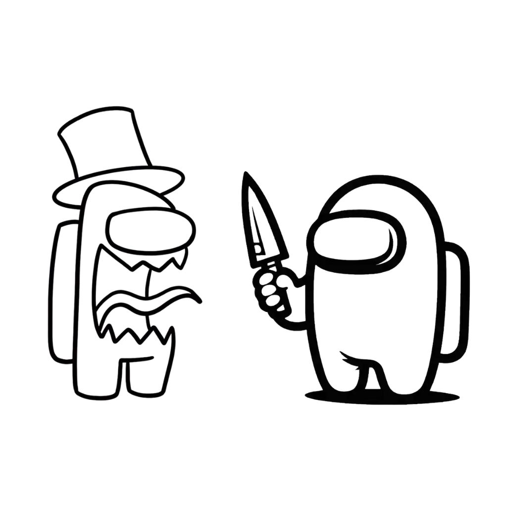 among us desenhos para colorir