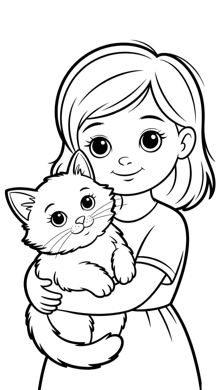 desenho de anime fofo para colorir